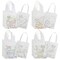 Reusable Coloring Goodie Bags with Handles, Tote Bag for Kids Dinosaur Birthday Party Favors (8x10 In, 20 Pack)
